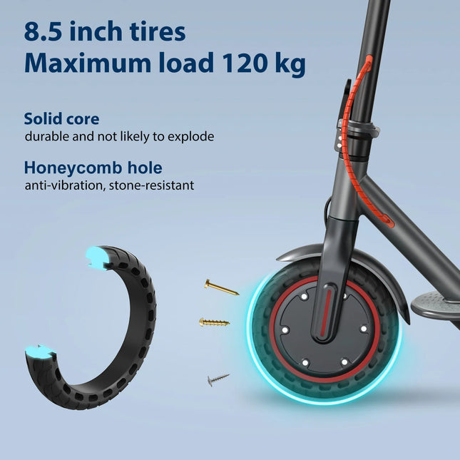 JUICEASE Smart APP Electric Scooter 8.5" Solid Tire 350W 7.8/10.5AH Battery Foldable Electric Kick Scooter 15-35KM Max Range
