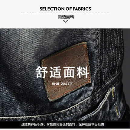 2024 New Men's High Quality Fashion with Handsome Retro Trend Leisure Spring and Autumn Good Zipper Denim Jacket  None   M-6XL