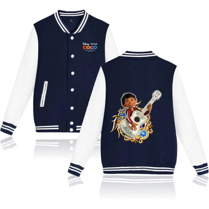 Coco Baseball Jacket Men Women Hip Hop Harajuku Jackets Streetwear Kids Boys Girls Loose College Coats