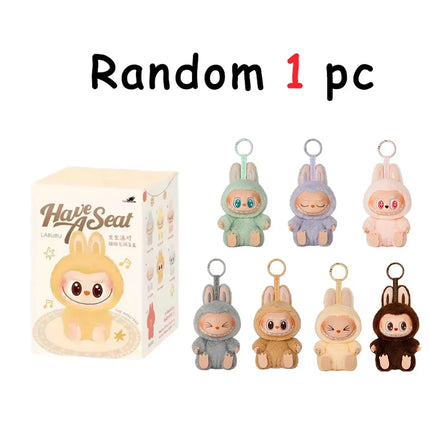 1-7pcs NEW Abubu The Monsters V3 Series Blind Plush Box, Vinyl Base Toy, Animated Characters, Mysterious Surprise Box, Keychain.