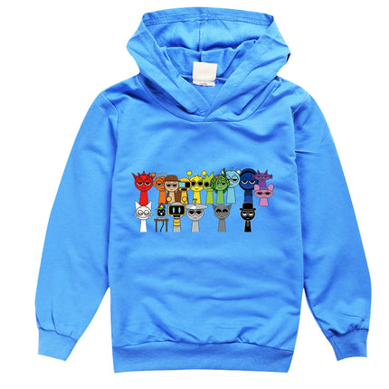 Incredibox Sprunki Hoodie for Kids Hoody Sweatshirts for Teen Boys Cartoon Coats for Girls, Casual Outerwear for Baby, Game, Hot