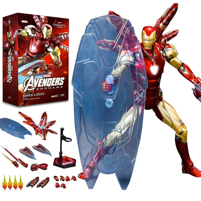 Hot Avengers Original Deluxe Iron Man Mk85 2.0 Toy Led Light Edition Mark 85 Lxxv Nano Armor 1/10 Action Figure Endgame Legends