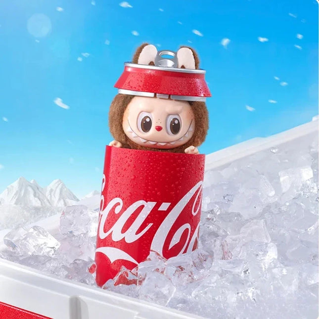 2025 New Labubu Coca-Calo Vinyl Series Pendant Plush Macaron Third Generation Blind Box Children's Toys Collection