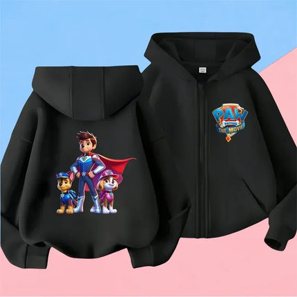2025 Disney Minnie Mouse Girl Cartoons Kawaii Girl Clothes zipper Hoodie Boy Children Top Caricature Fashion Disneyland Trip