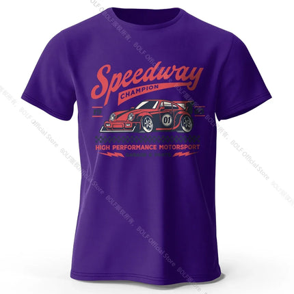 Formula Racing Art T-Shirt 100% Premium Cotton Performance Fit Hand Drawn Speed Graphic Tee for Racing Fans