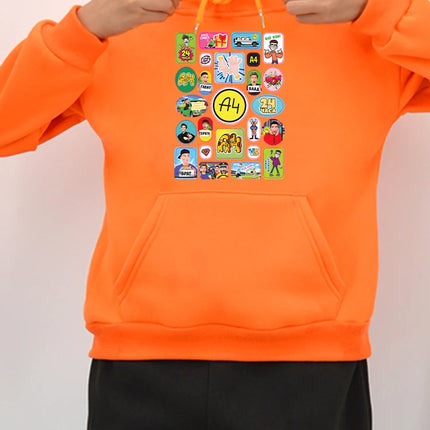 Merch A4 Lamb anime hoodie Autumn Sweatshirt y2k sudadera Влад a4 Бумага with hood Jacket boy Fleece pullover kids clothes girls