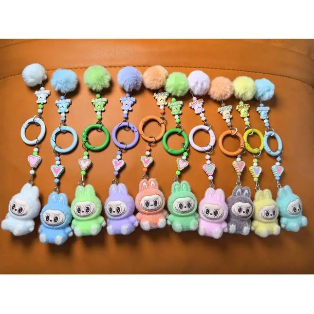 2025 New Keychain Kawaii Accessories Car Pendant Three-Dimensional Creative Diy Resin Heart Bag Accessories Desktop Ornaments