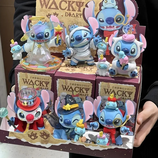 Hot Stitch Blind Box Weird Diary V2 Series Anime Figures Mystery Box Collectible Cute Pvc Statue Doll Children Birthday Present