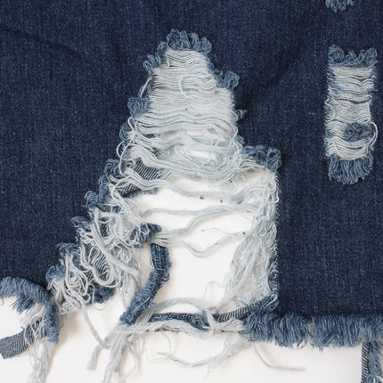 Women Jeans Jackets Spring Summer Ripped Denim Vintage Casual Denim Jacket Long Sleeve Female Chic Coat Streetwear 2024