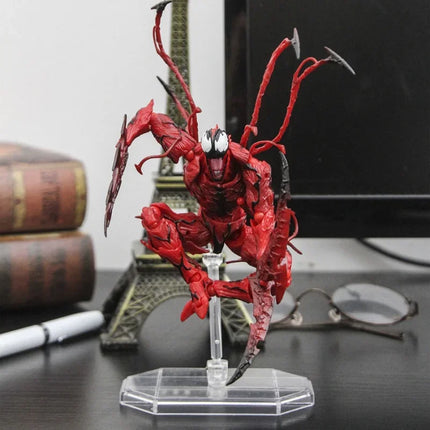 AMAZING YAMAGUCHI Carnage Venom KAIYODO Spider Man Legends Action Figure Joint Movable Change Face Statue Model Kid for Toy Gift