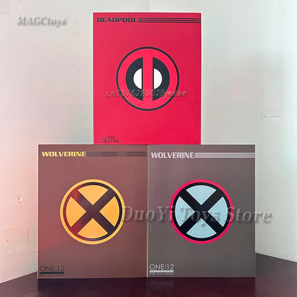 Mezco Deadpool Wolverine Figure X-Mem Action Figures Wolverine Deadpool Super Hero Series Joints Movable Model Toys Collection