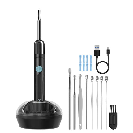 Visual Ear Cleaner Camera WIFI Ear Pick Waterproof 6LEDs Ear Sticks HD1080P 4.2MM Digital Ear Wax Removal Kits Ear Spoons Case