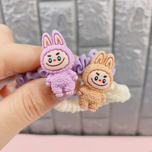 Cartoon Hair Ropes Cute Anime Women Elastic Hair Circle Hair Accessories Ponytail Kawaii Girls Holiday Gifts 2025