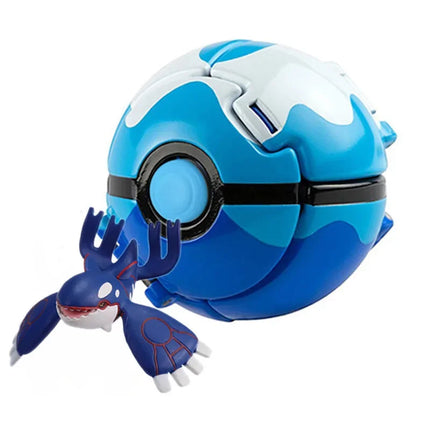 Pokemon Elf Ball Pokeball Anime Figure Cartoons Pikachu Charizard Piplup Kyogre Pocket Monster Pet Anime Action Model Toy Gifts