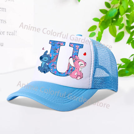 Disney Stitch Parent-child Baseball Cap Anime Cartoon Fashion Peaked Cap Men Women Kids Summer Sunscreen Shading Hat mesh Hats