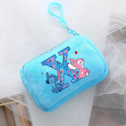 Disney Stitch Kawaii Coin Purse for Children Anime Cartoon Cute Wallet Boys Girls Key Card Storage Pouch Portable Clutch Bag