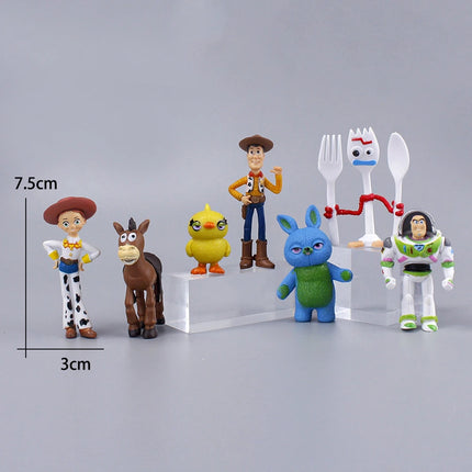 10Pcs Anime Toy Story Action Figure Buzz Lightyear Woody Jessie Alien Kawaii Doll PVC Collectible Model Toys Kid Christmas Gift