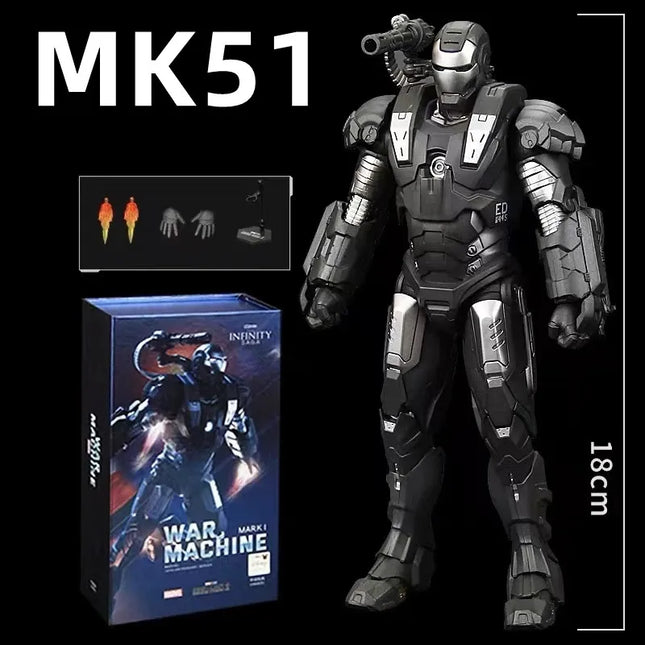 ZD Marvel Toys 1:10 James Rhodes robot model new war machine 2.0 MK2 Mark2 Action Figure Model Collect