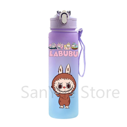 750Ml Cute Cartoon Printed Water Bottle Teenger Student Large Capacity Drinking Portable Outdoor Sport Water Cup Kid Gift