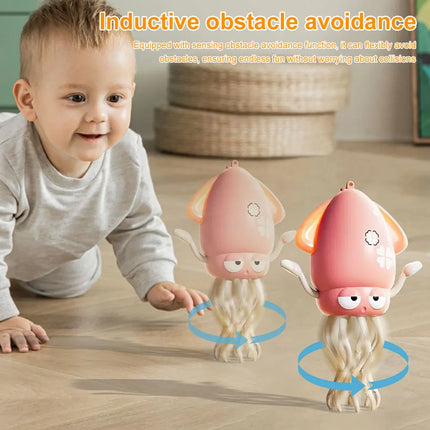 Dancing Octopus Electronic Pet Cartoon Interactive Development Moving Education Toddler Gift with Music & Lights Birthday Gift