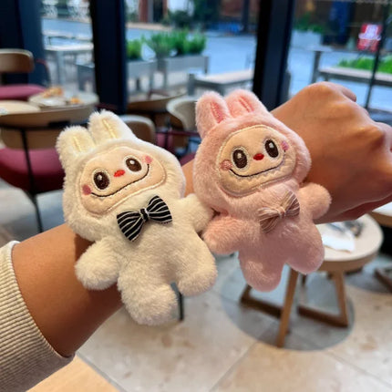 labubu Cute Plush Pop Ring Bracelet Cartoon Labubu Doll Girlfriend Couple Bracelet Creative Gift for Women