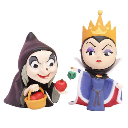 6pcs/set Disney Maleficent PVC Action Figure Dolls Villains Series Evil Queen Model Car Ornament Kids Toys Cake Decoration Gifts