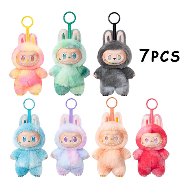 7pcs new labubu 3.0 the monsters v3 series blind box anime hot figure new kawaii mystery surprise box cute keychain toys gifts