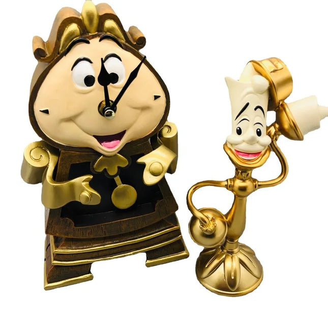 Disney Beauty And The Beast Cogsworth Mr Clock 24cm Action Figure Figurine Collection Decoration Toys Pvc Model Christmas Gifts