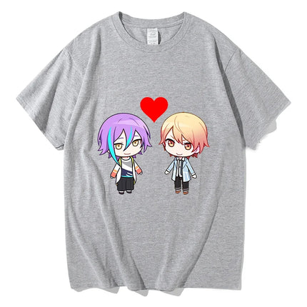 Cartoon Ruikasa Cotton T Shirts Kawaii Anime Women Men T-Shirt Funny Manga Clothes Unisex High Quality Tees Vintage Graphic Tops