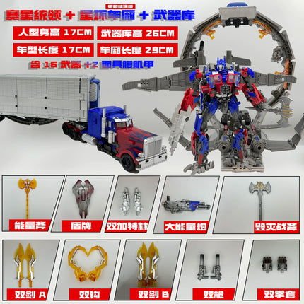 Transformation Toy Baiwei Optimus Commander Robot TW1022 Trailers Model CY01 Tactical Container TW1122 Action Deformation Figure