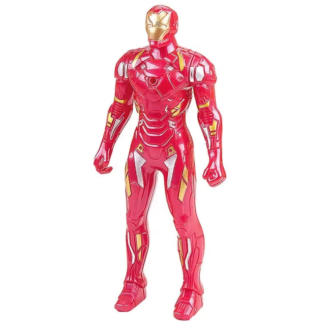 New Marvel Spiderman Hulk Ironman Anime Action Figure Toy Christmas Gift Pvc Movable Joints Luminous Doll Collection Model Toys