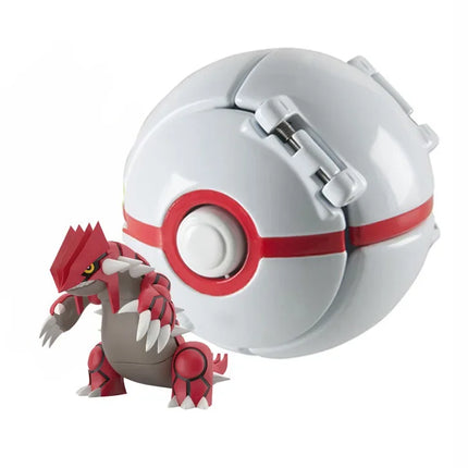 Pokemon Elf Ball Pokeball Anime Figure Cartoons Pikachu Charizard Piplup Kyogre Pocket Monster Pet Anime Action Model Toy Gifts