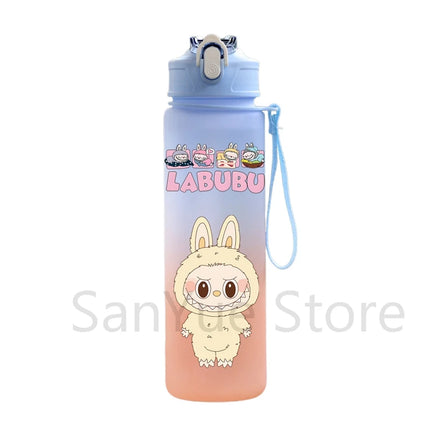 750Ml Cute Cartoon Printed Water Bottle Teenger Student Large Capacity Drinking Portable Outdoor Sport Water Cup Kid Gift