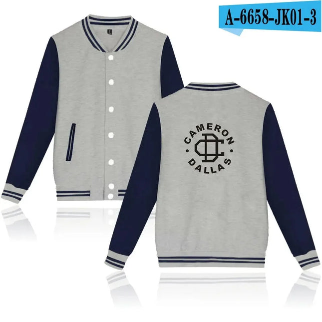 Dallas 94 printed fashion hip hop style men's women baseball jacket sport casual long sleeve hoodies sweatshirt jackets