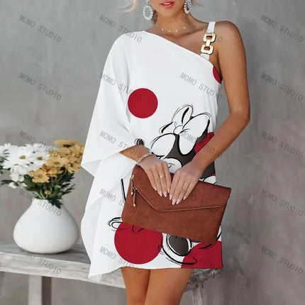 Mickey Party Kleider für Frauen 2022 Sexy Kleid Neue Mode Y2k Farbe Elegante Casual frauen Kleider Minnie Maus Freizeit Disney