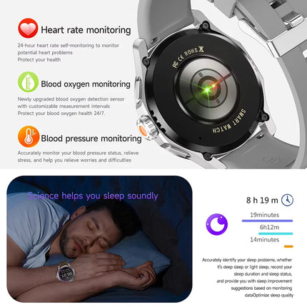 New S4 Ultra Outdoor Sports Men Watches HD AMOLED Display GPS Track Altimeter Heart Rate Bluetooth Call Waterproof Smart Watch