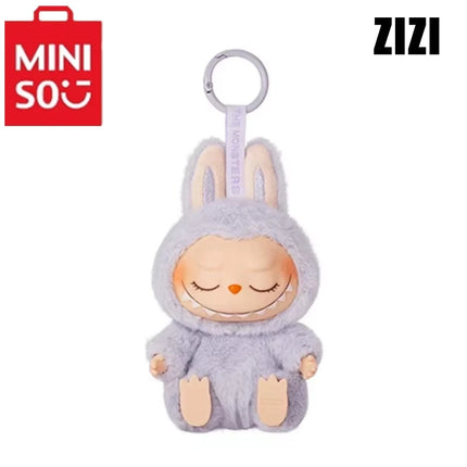 Miniso Anime FigureV2 Blind Box Have A Seat Series Pendant Flocking Model Toy Kawaii Monster Replica Keychain Toy Christmas Gift
