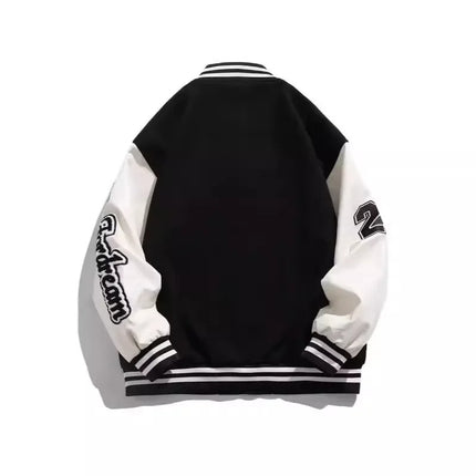 2024 Trendy Men's Loose-Fit Jacket Hong Kong Style Ins Casual Clothing Japanese Harajuku Style Korean Fashion Jacket