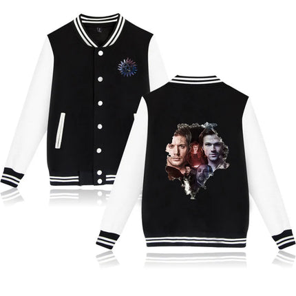 Supernatural Winchester Sam Dean Baseball Jacket Men Women Jacket Harajuku Baseball Jacket Boys Girls Sweatshirts Jackets