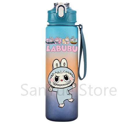 750Ml Cartoon Printed Large Capacity Water Bottle Teenger Student Drinking Portable Cartoon Outdoor Sport Water Cup Kid Gift