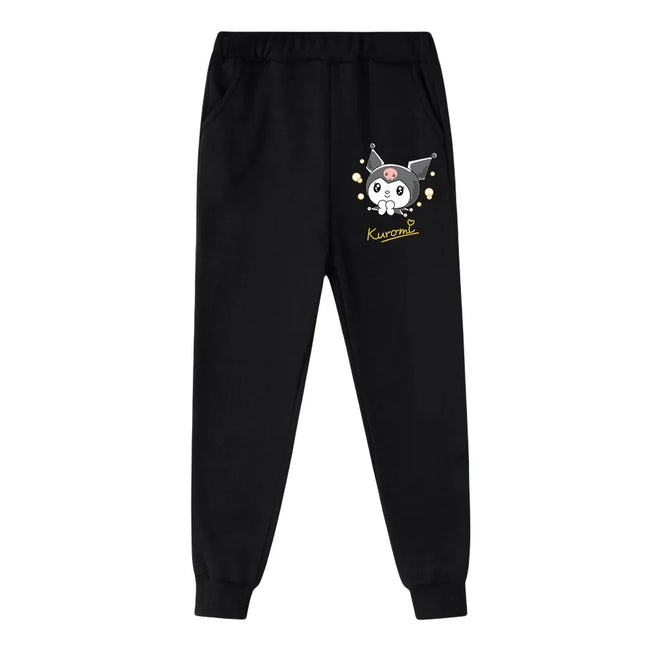 Children's Hoodies Child Sweatshirt Girls Cute Cartoon Hello Kitty Kuromi and Friend Sanrio Animal Printed Kids Zipper Clothes