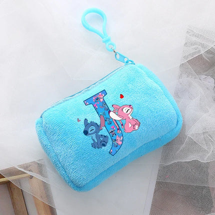 Disney Stitch Kawaii Coin Purse for Children Anime Cartoon Cute Wallet Boys Girls Key Card Storage Pouch Portable Clutch Bag