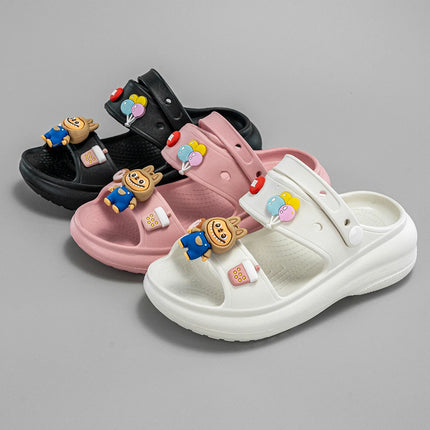 Fashion Popular Cartoon Slippers New Flats Bottom Boys and Girls Non-Slip Soft Bottom Sandals 811