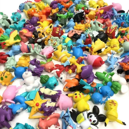 Pokemoned Figures Toy Set 24pcs 1 Bag 2-3cm Bulk Anime Mini Doll Lot Pikachu Figurine Small Pocket Monster Birthday Gift
