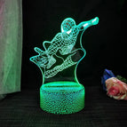 7 colors no remote / Black Crackle Base 8