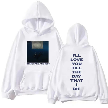 2025 Billie Hit Me Hard and Soft 2025 Tour Hoodie Harajuku Casual Hip Hop Streetwear Kawaii Women Sweatshirts Women Pullovers