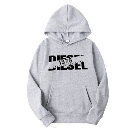 Men's hooded sweatshirt for autumn and winter warm and windproof comfortable long sleeved top jogging hooded sweatshirt