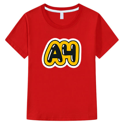 Merch Vlad A4 Kids T-shirt Boys and girls short Sleeved 100% Cotton Tops Влад a4 Бумага  boys clothes y2k one piece kids clothes