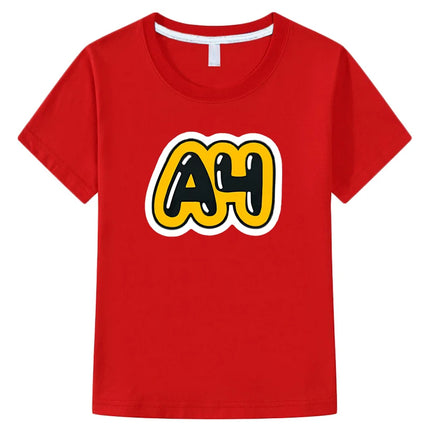 Merch Vlad A4 Kids T-shirt Boys and girls short Sleeved 100% Cotton Tops Влад a4 Бумага  boys clothes y2k one piece kids clothes