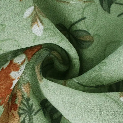 Msfilia Fashion Floral Dress Women Spring Loose Chic Printed Dresses